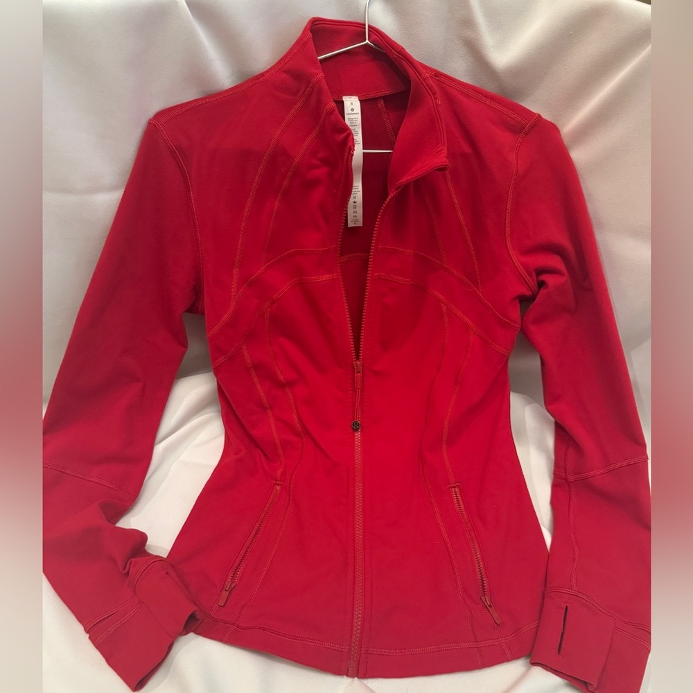 Lululemon Red Define Jacket Size 8